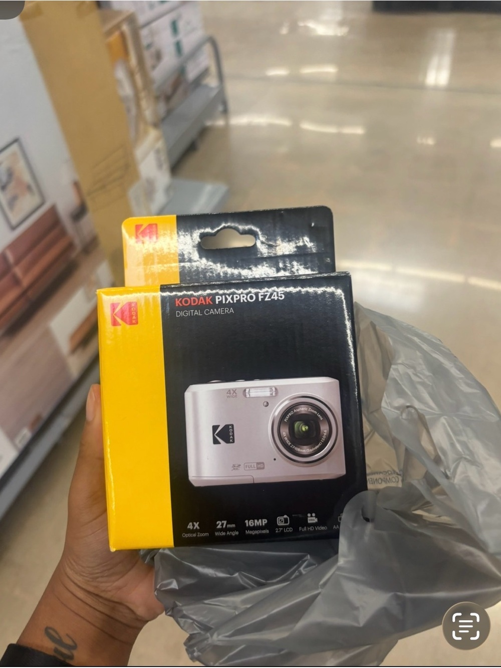 Kodak Silver PixPro FZ45 Compact Digital Camera Boxed